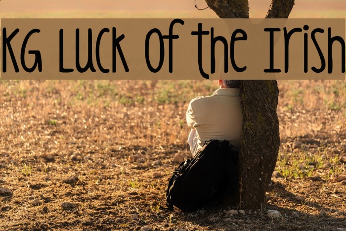 KG Luck of the Irish Font examples
