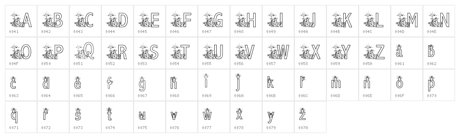 KG MEOW2 Character Map