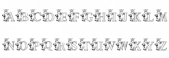 KG MOO Schriftart Groß