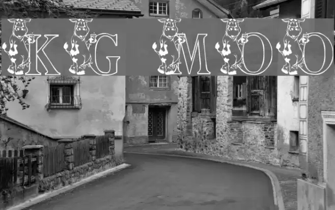 KG MOO Font examples