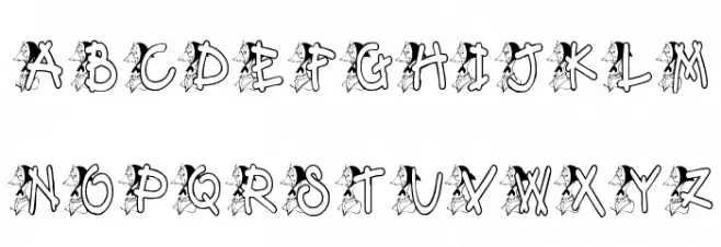 KG MOTHERGOOSE Schriftart Groß