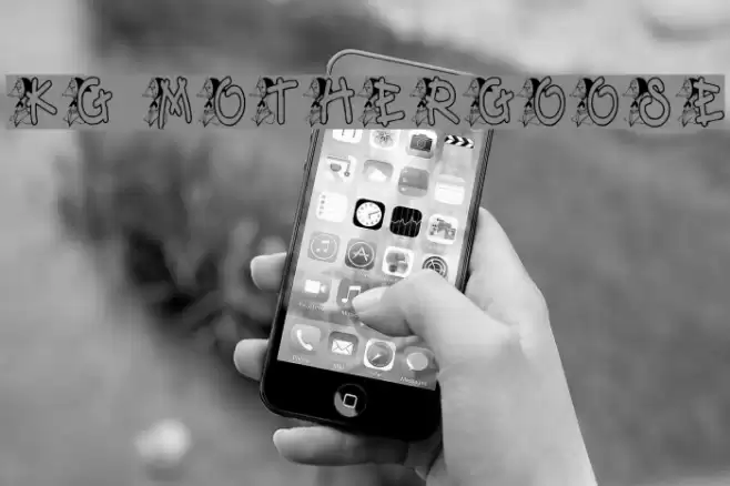 KG MOTHERGOOSE Font examples