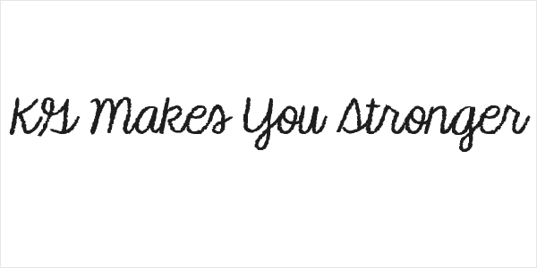 KG Makes You Stronger Logo