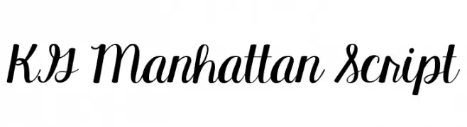 KG Manhattan Script  لخطوط تنزيل