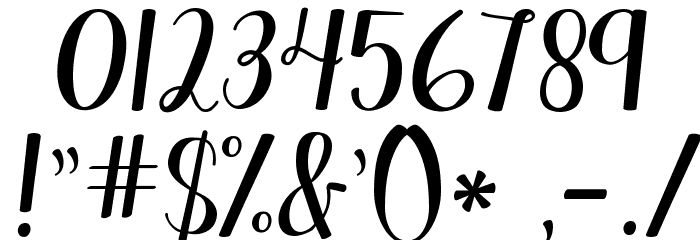 KG Manhattan Script Font OTHER CHARS