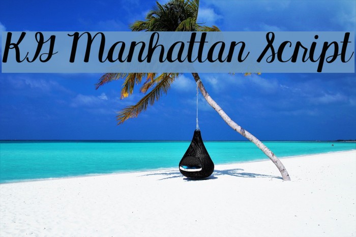 KG Manhattan Script Font examples