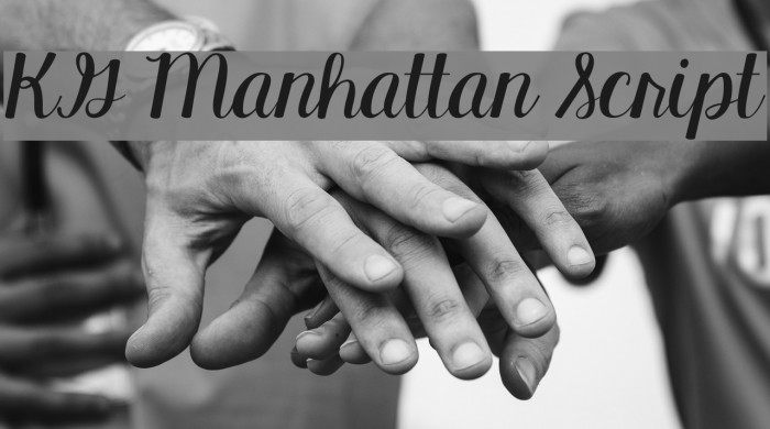 KG Manhattan Script Font examples