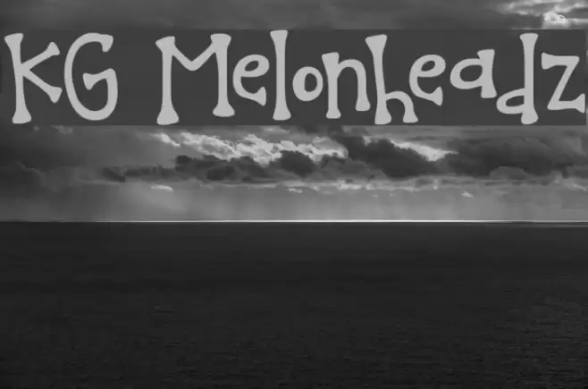 KG Melonheadz Font examples
