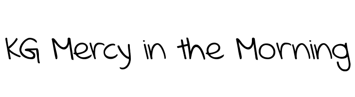 KG Mercy in the Morning Font