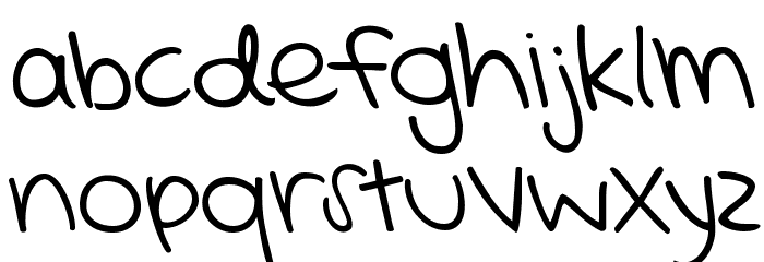 KG Mercy in the Morning Font LOWERCASE