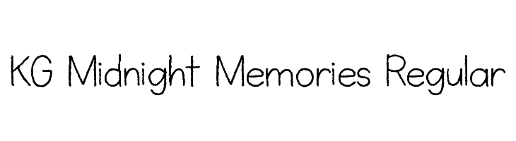 KG Midnight Memories Regular  Descarca Fonturi Gratis
