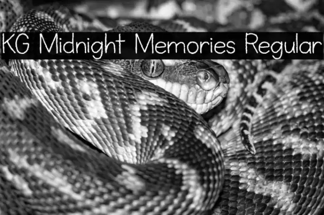 KG Midnight Memories Regular Font examples