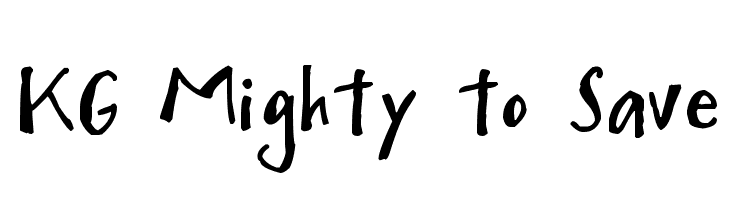 KG Mighty to Save  baixar fontes gratis