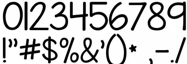 KG Miss Kindergarten Font OTHER CHARS