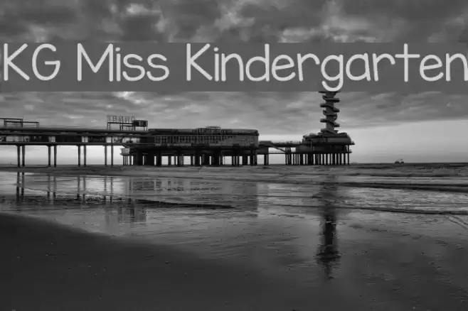 KG Miss Kindergarten Font examples