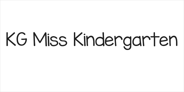 KG Miss Kindergarten Logo