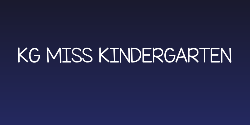 KG Miss Kindergarten Social Header