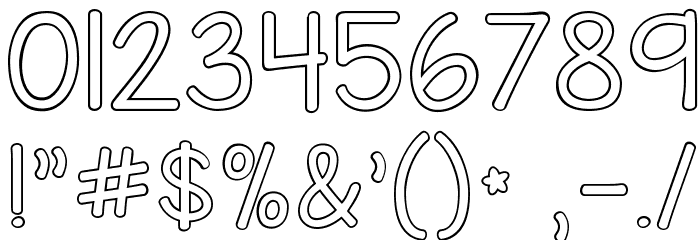 KG Miss Kindy Bubble Font OTHER CHARS