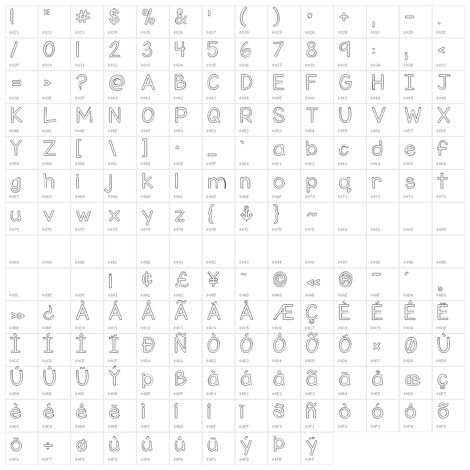 KG Miss Kindy Bubble Character Map