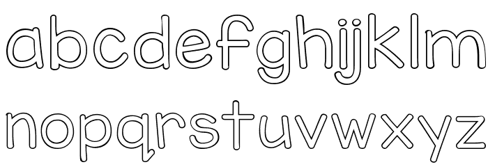 KG Miss Kindy Bubble Font LOWERCASE