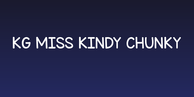 KG Miss Kindy Chunky Social Header