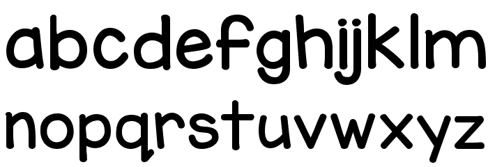KG Miss Kindy Chunky Font LOWERCASE
