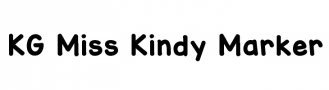 KG Miss Kindy Marker  नि: शुल्क फ़ॉन्ट्स डाउनलोड