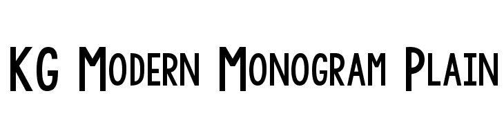 KG Modern Monogram Plain  Fuentes Gratis Descargar