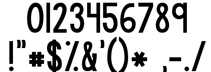KG Modern Monogram Plain Font OTHER CHARS