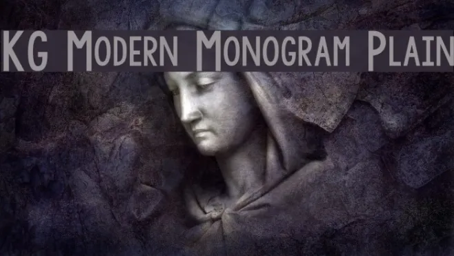 KG Modern Monogram Plain Example 1