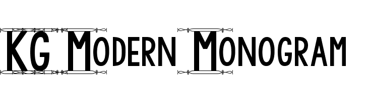 KG Modern Monogram  les polices de caractères gratuit tlcharger