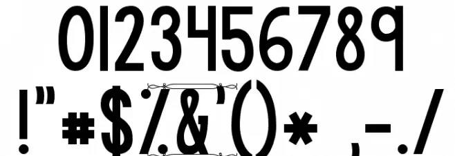 KG Modern Monogram Font OTHER CHARS