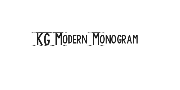 KG Modern Monogram Logo