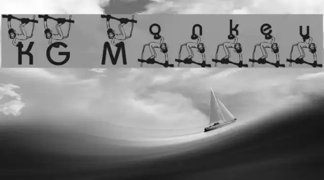 KG Monkey Font examples