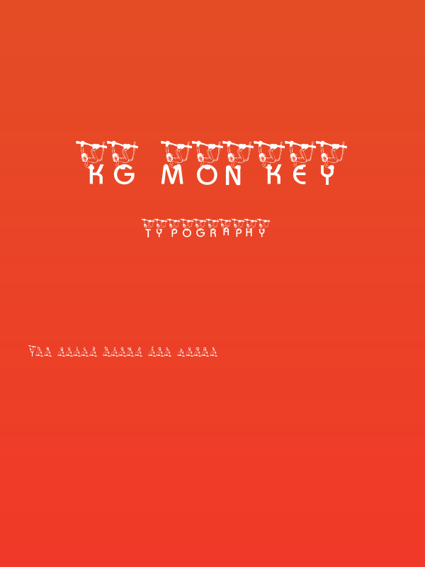 KG Monkey Poster