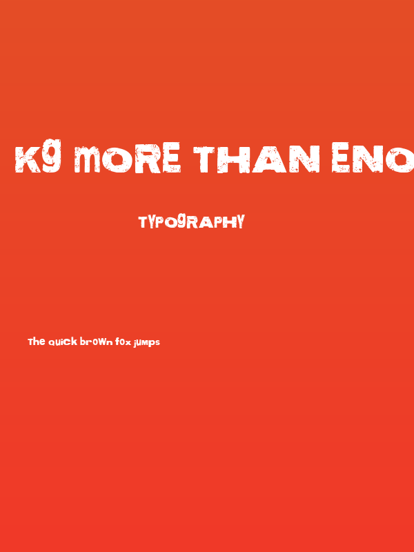 KG More than Enough Poster