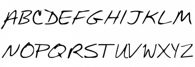 KG Mullally Font UPPERCASE