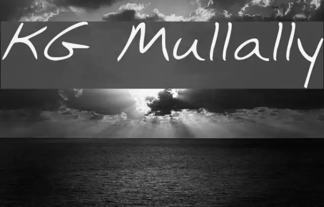 KG Mullally Font examples