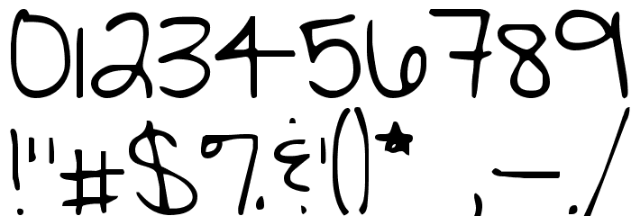 KG My Hands are Holding You Font OTHER CHARS