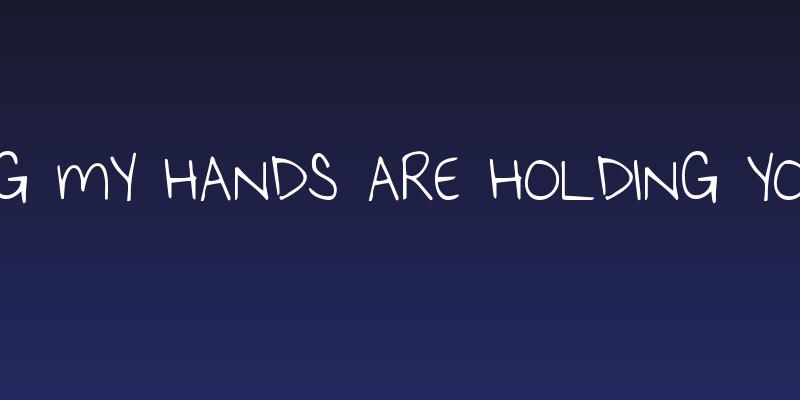 KG My Hands are Holding You Social Header