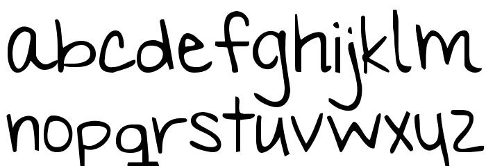 KG My Hands are Holding You Font LOWERCASE
