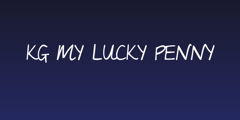 KG My Lucky Penny Social Header