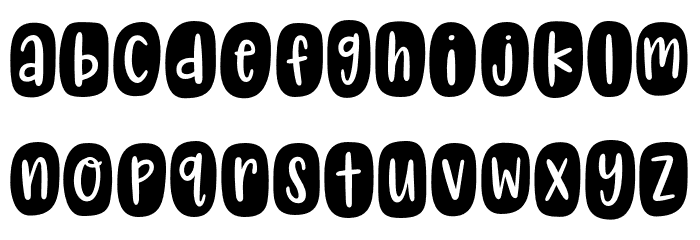 KG My Tears Ricochet Font LOWERCASE