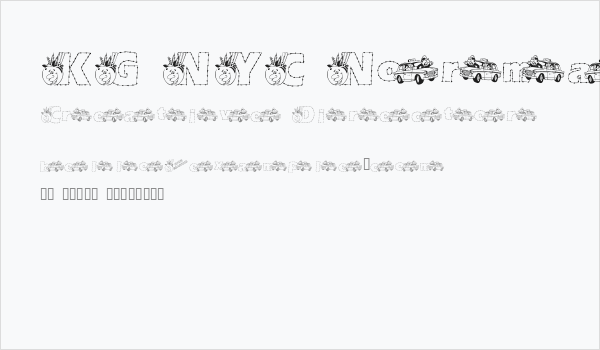 KG NYC Normal Business Card