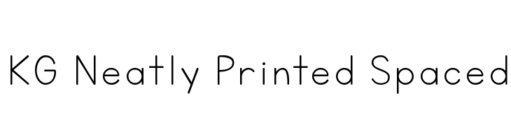 KG Neatly Printed Spaced  Скачать бесплатные шрифты