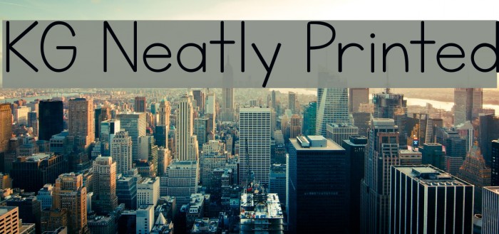 KG Neatly Printed Example 3