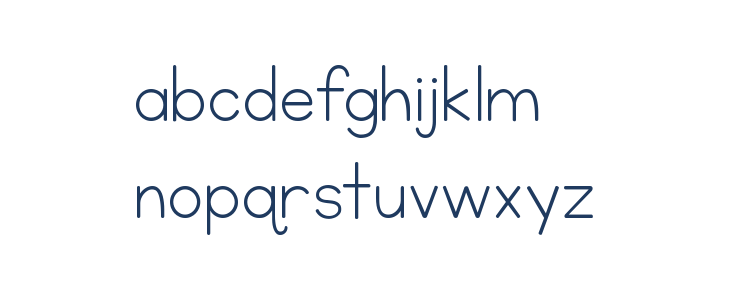 KG Neatly Printed Lowercase