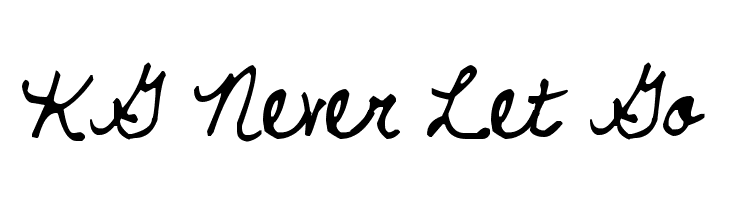 KG Never Let Go  Fuentes Gratis Descargar