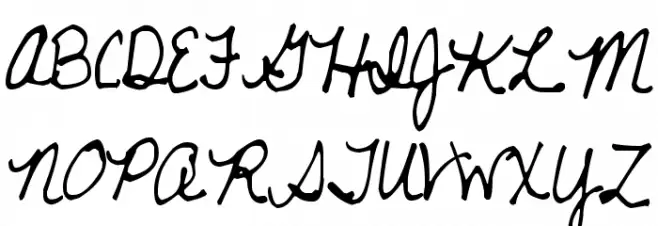 KG Never Let Go Schriftart Groß