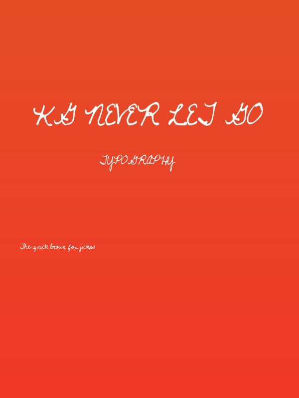 KG Never Let Go Poster